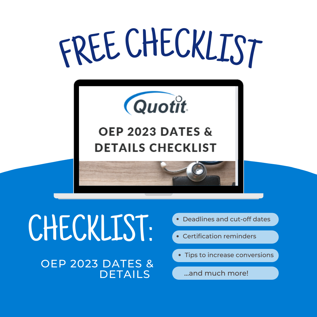 Checklist OEP Details and Dates